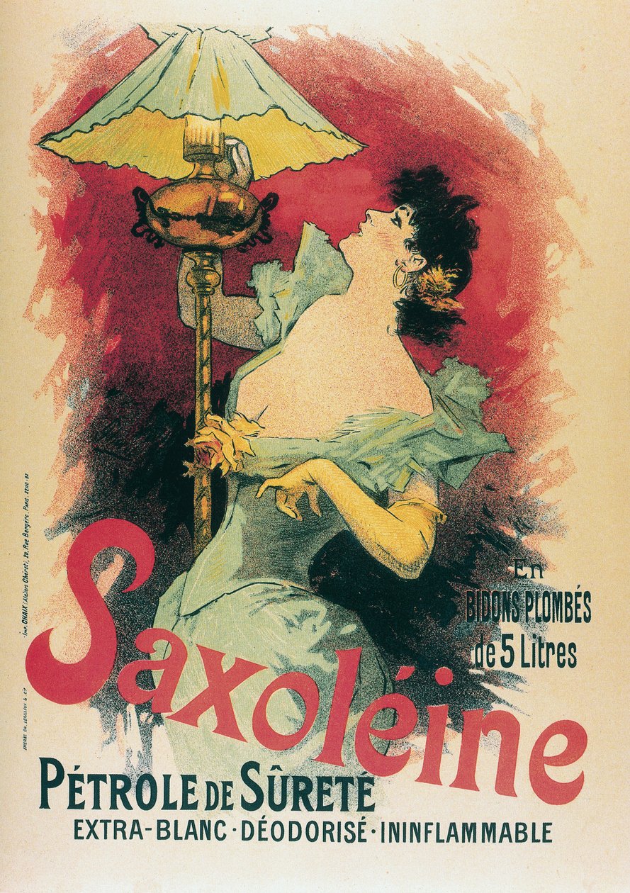 "Saxolein" 1891 (litografi) av Jules Cheret