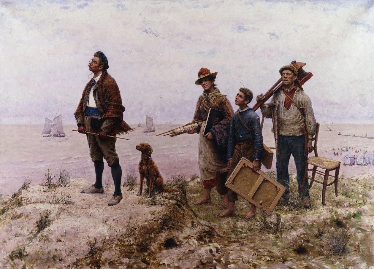 En amatørmaler; En amatørmaler, av Jules Denneulin