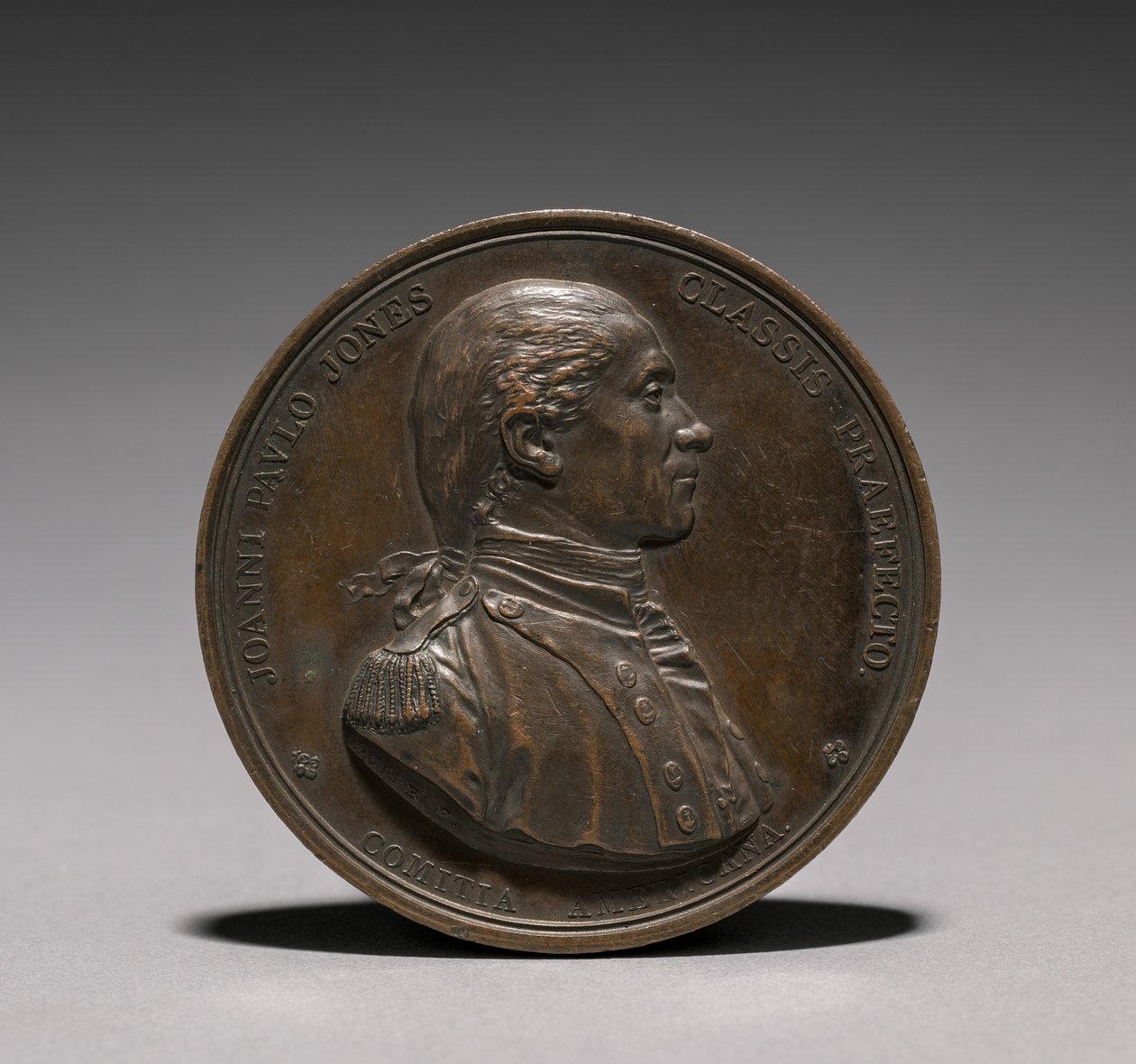 Medalje: John Paul Jones. av Jules Dupré