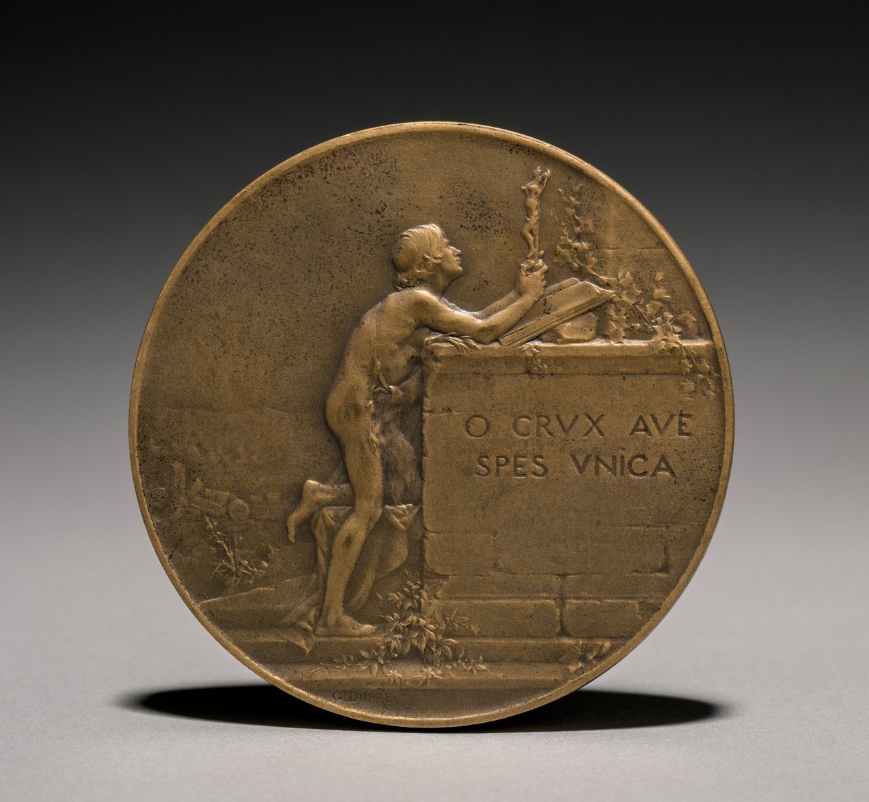 Medalje bakside, 1800-tallet. av Jules Dupré