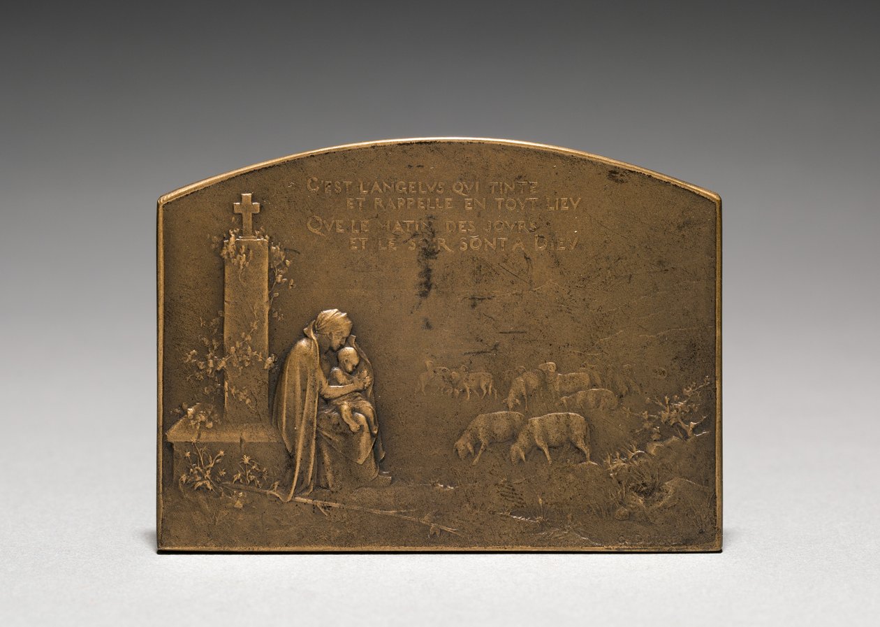 Medaljong revers. av Jules Dupré