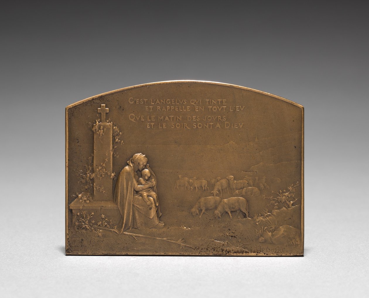 Medaljong revers. av Jules Dupré