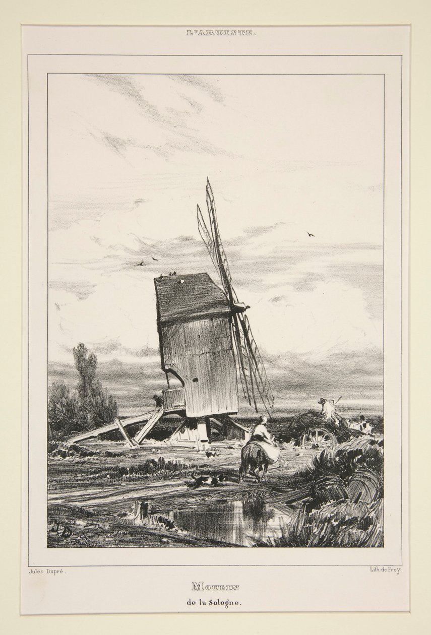 Sologne Mølle av Jules Dupré