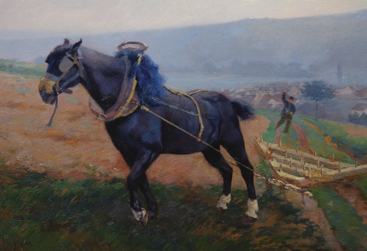 Landskap ved Romeny, The Horse av Jules Ernest Renoux