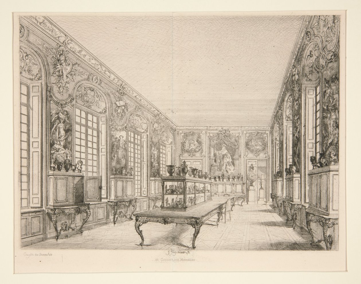 Le Cabinet des Medailles av Jules Ferdinand Jacquemart