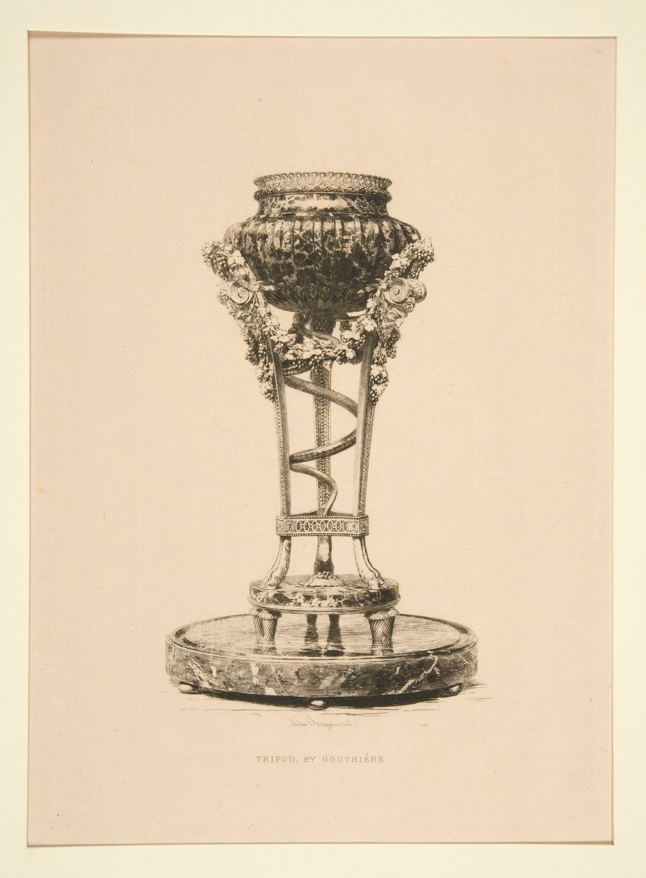 Stativ (av Gouthiere) av Jules Ferdinand Jacquemart