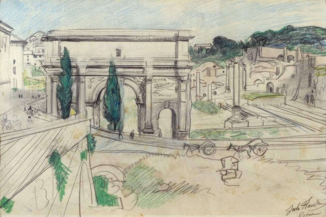 Forum Romanum av Jules Flandrin