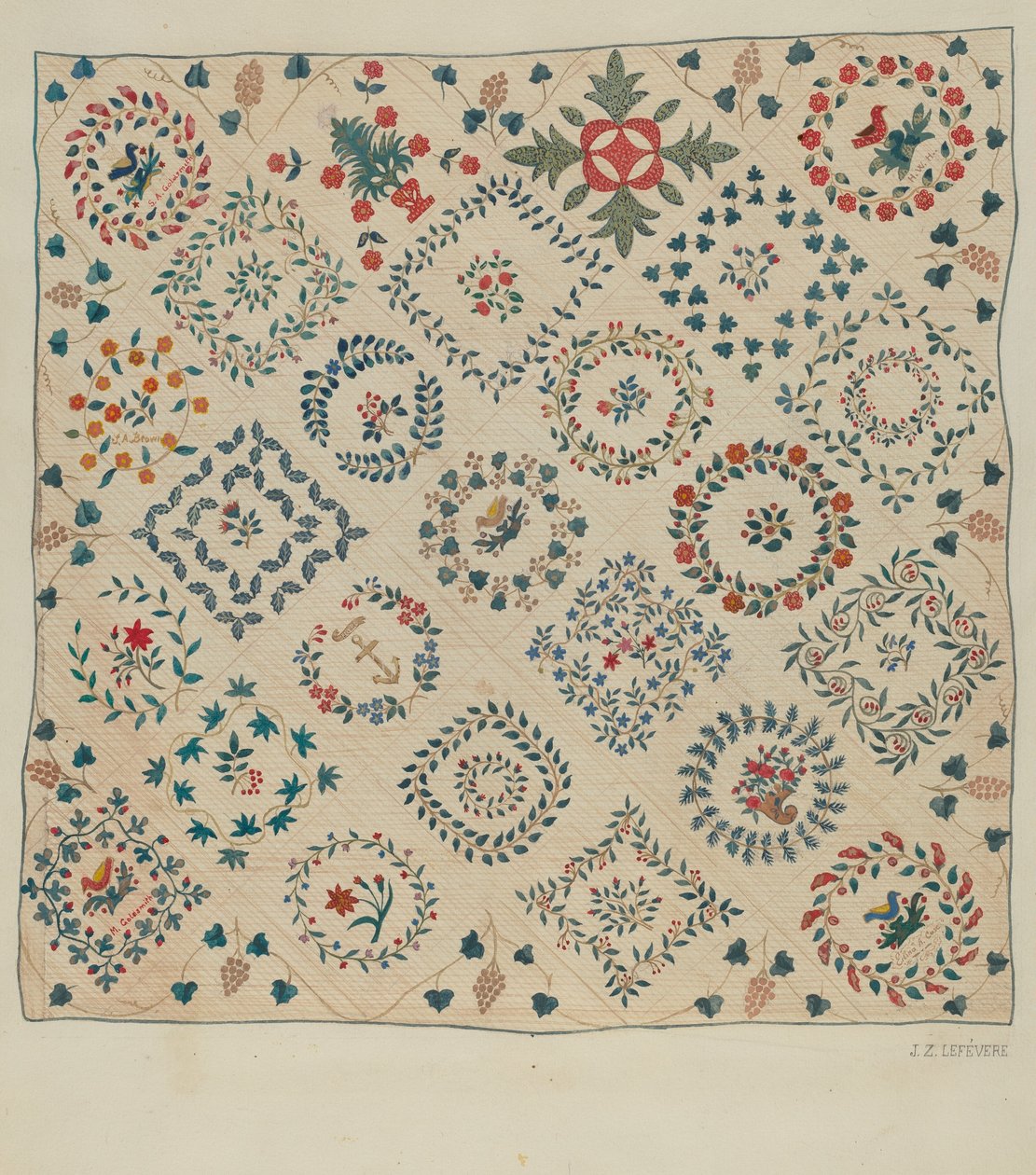 Coverlet lampete, ca. 1936. av Jules Lefevere