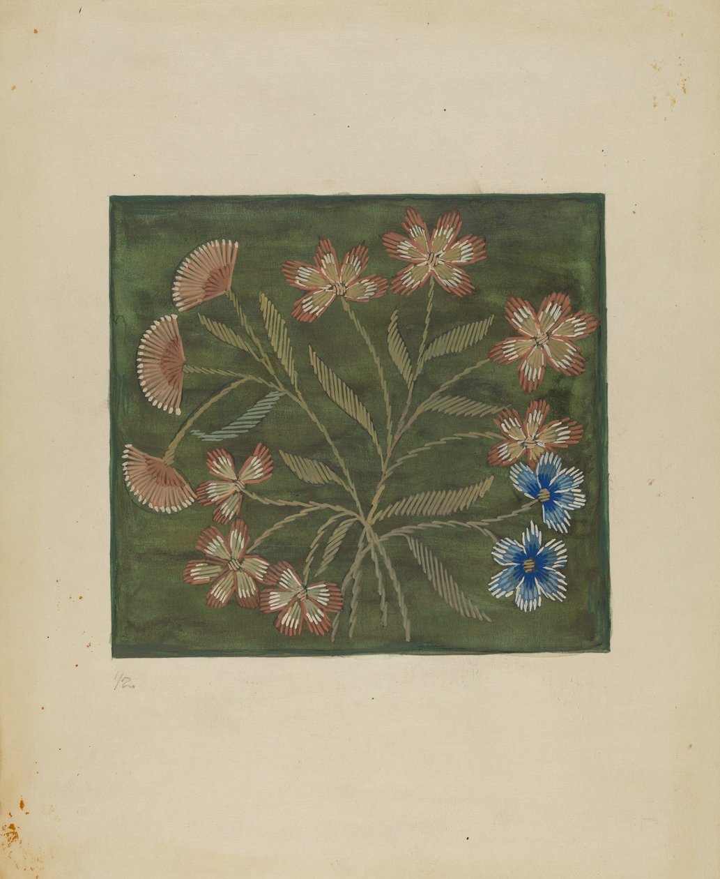 Brodert omslag, ca. 1936. av Jules Lefevere