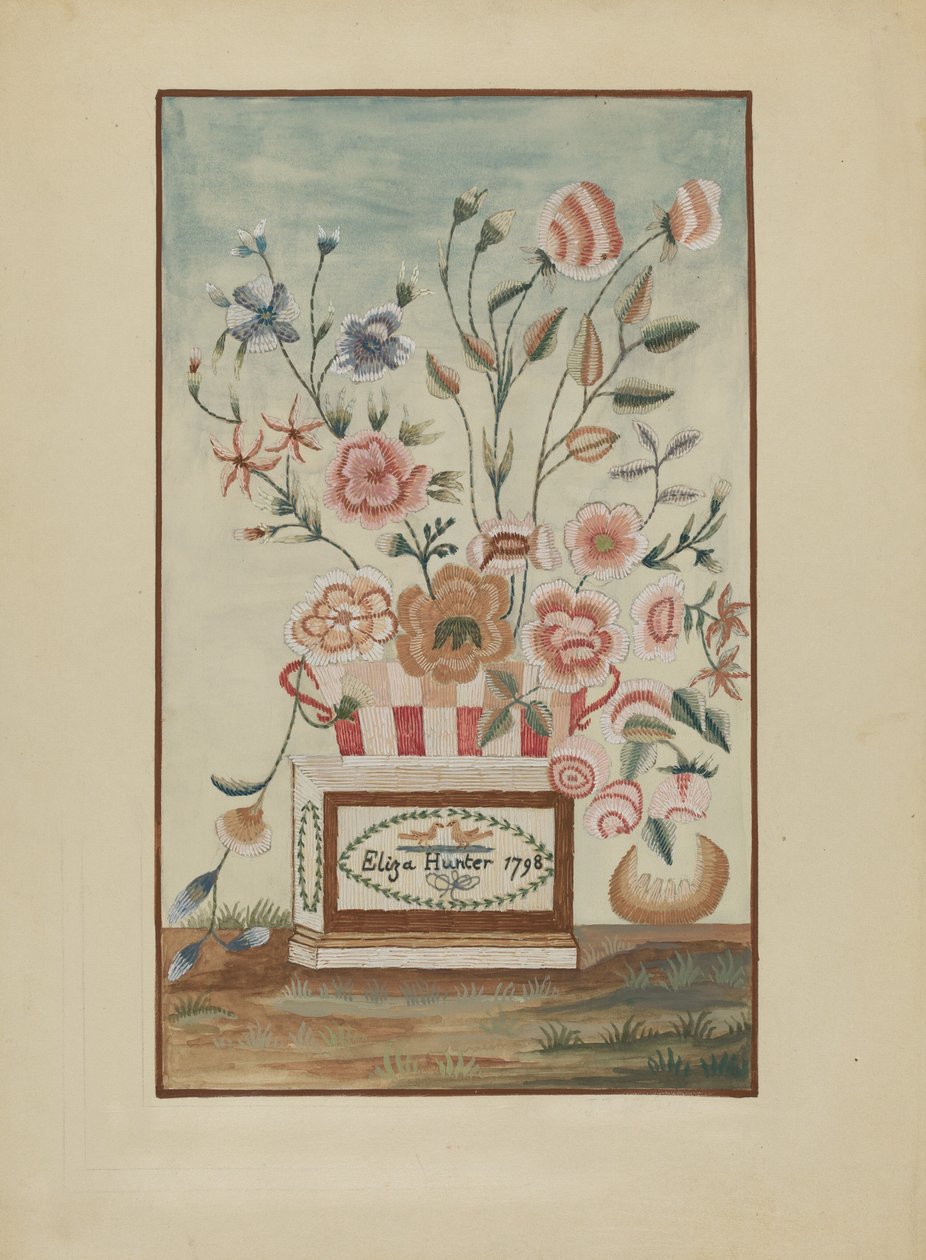 Brodert bilde, ca. 1937. av Jules Lefevere