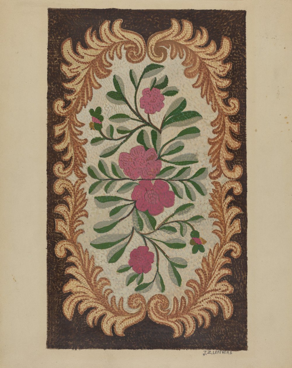 Hooked Rug, ca. 1936. av Jules Lefevere
