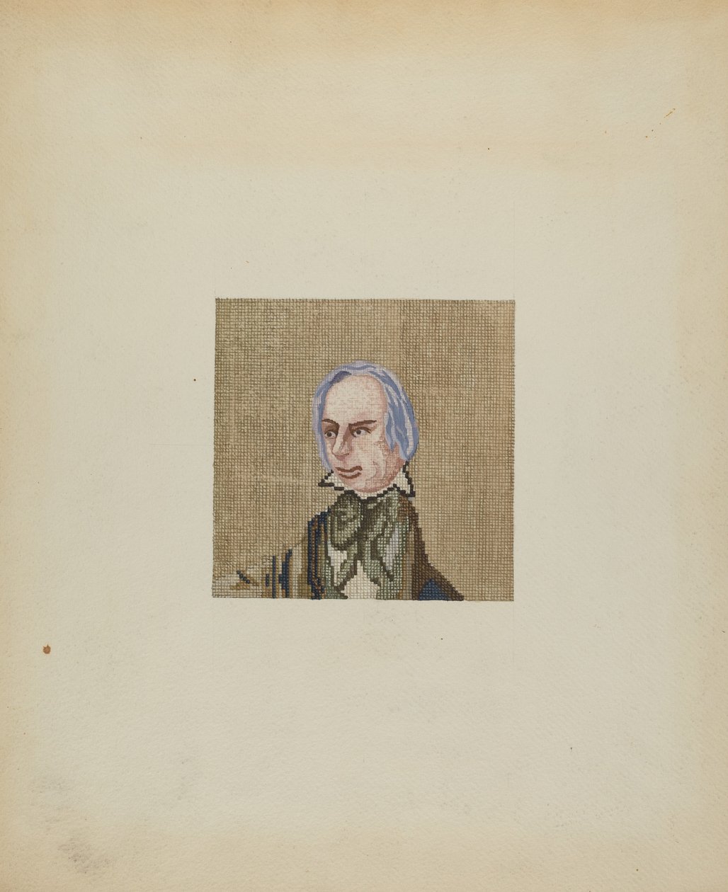 Nålepunktbilde, ca. 1937. av Jules Lefevere