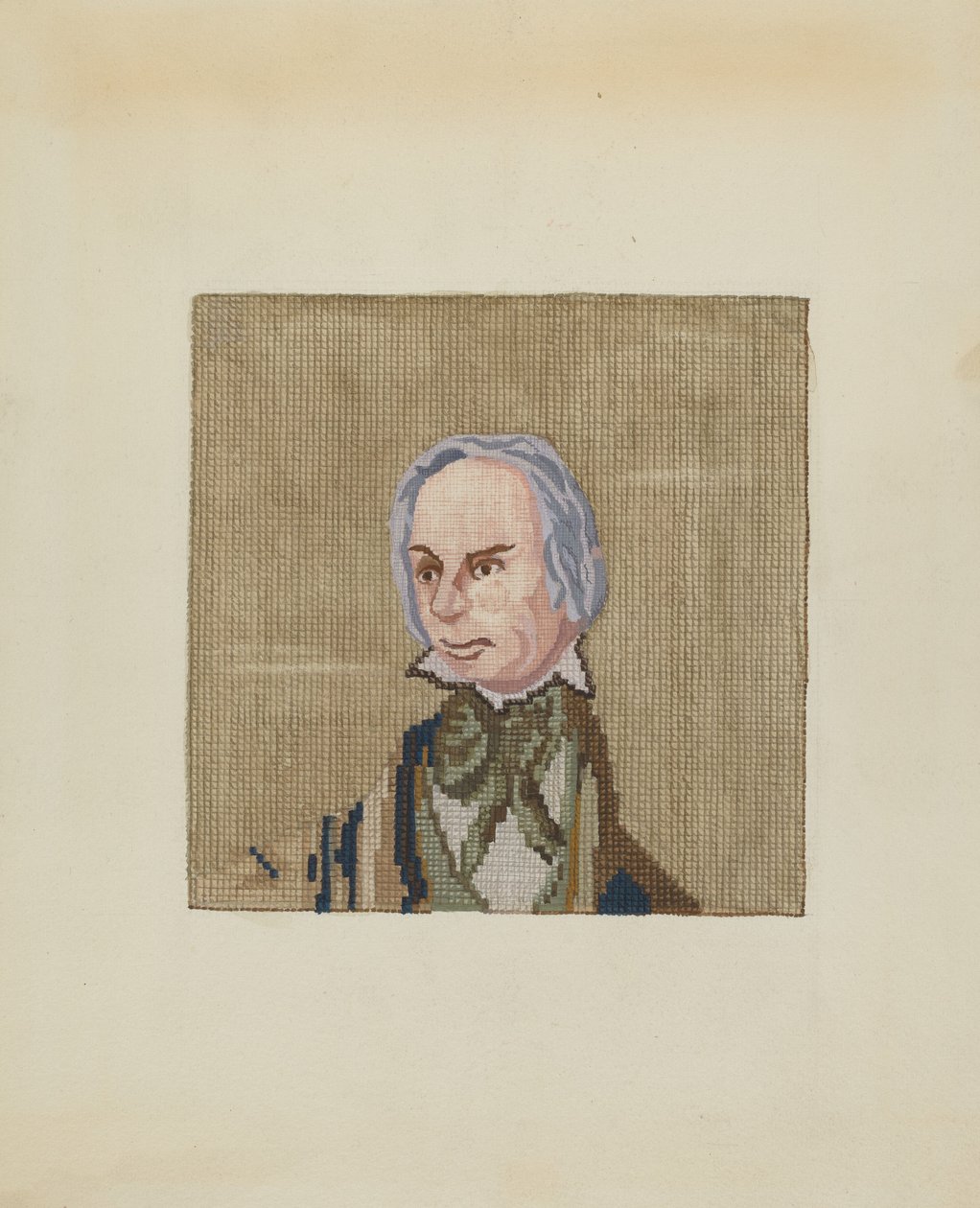 Nålepunktbilde, ca. 1937. av Jules Lefevere