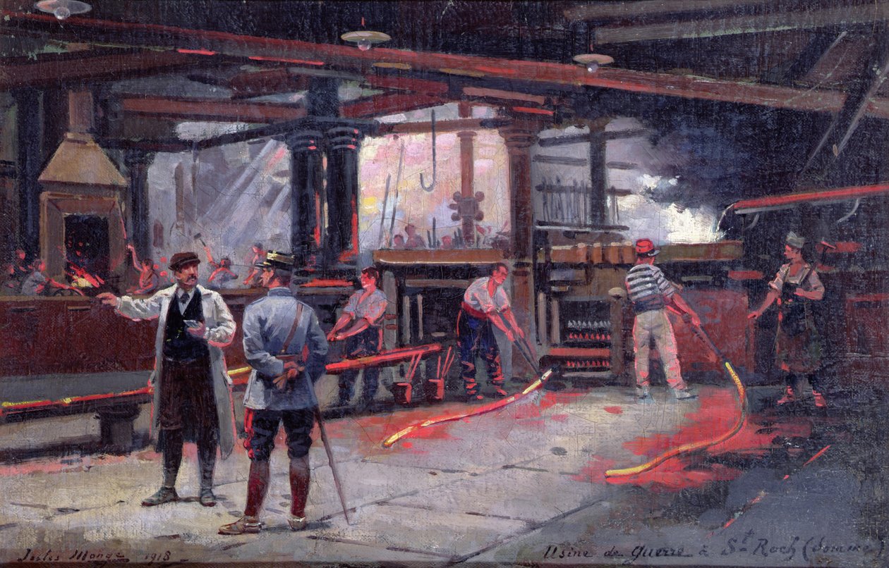 En krigsfabrikk på St. Roch av Jules Monge