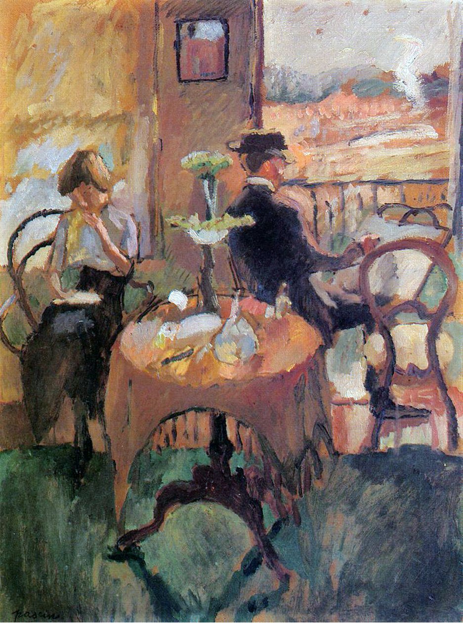 Interiør, ca. 1910 av Jules Pascin