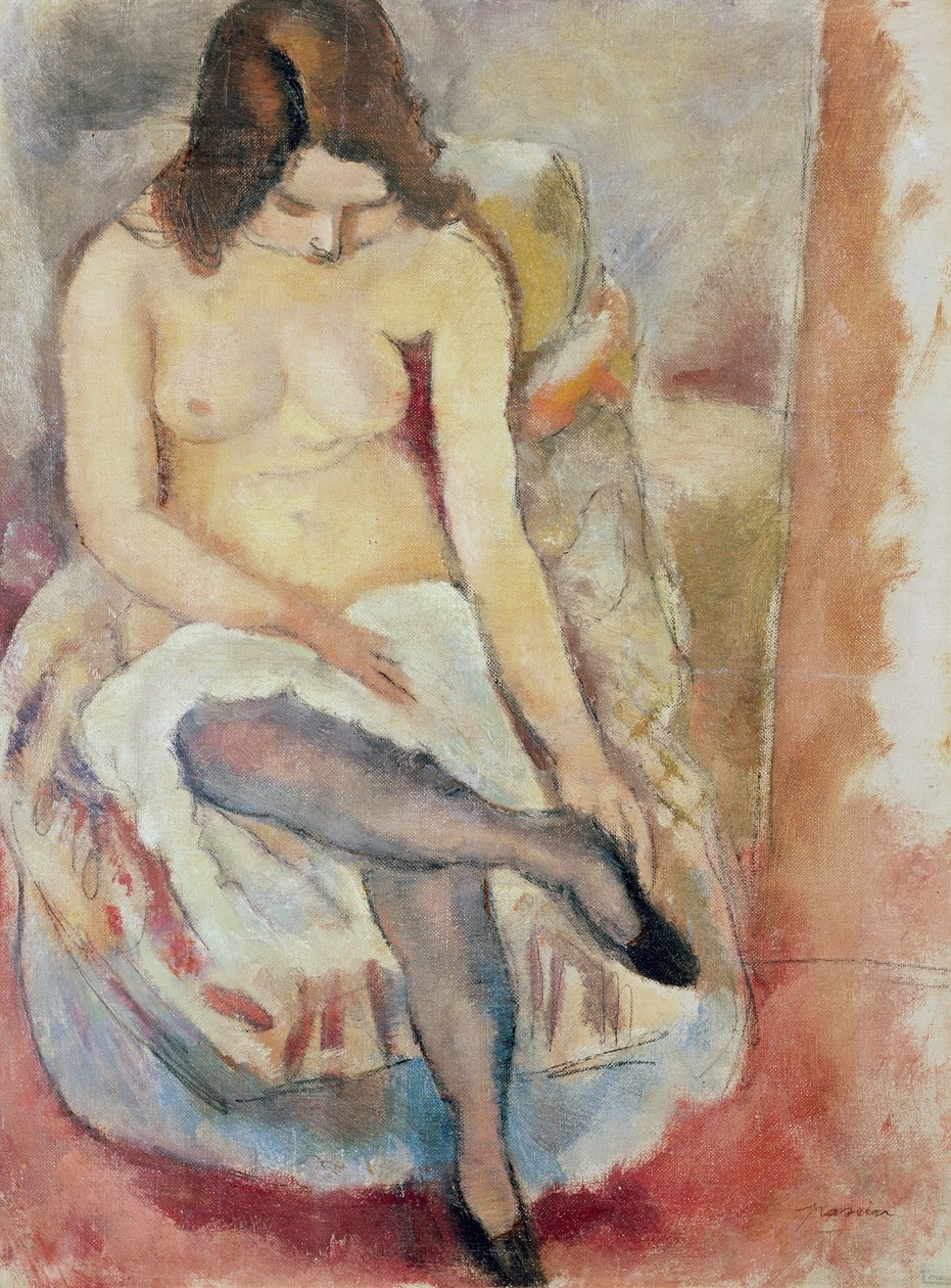 Sittende kvinne av Jules Pascin