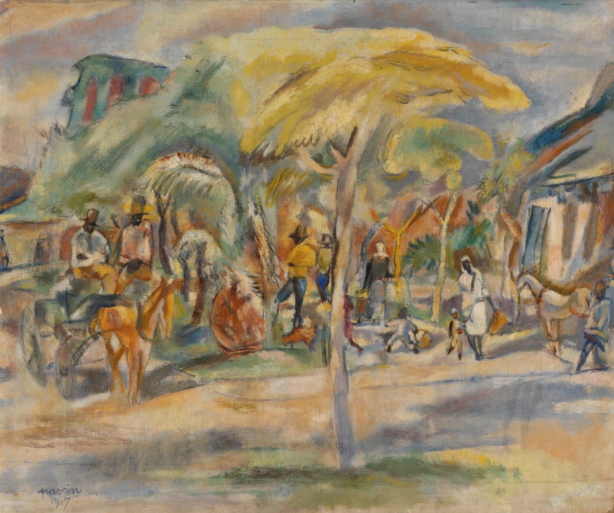Sørlig landskap, 1917 av Jules Pascin