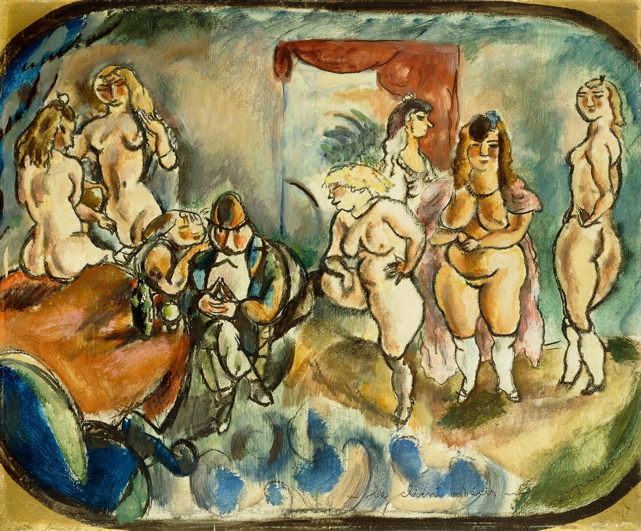 Dithering-klienten av Jules Pascin