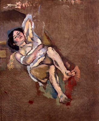 The Limousin Woman, ca. 1908 (olje på lerret) av Jules Pascin