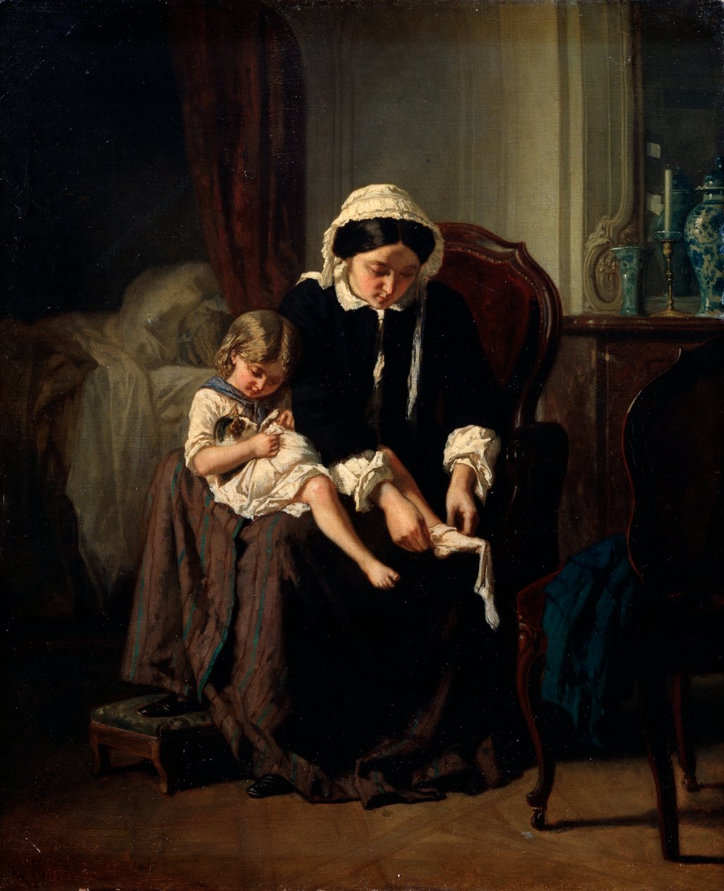 Morgentoalett, 1854 av Jules Treyer