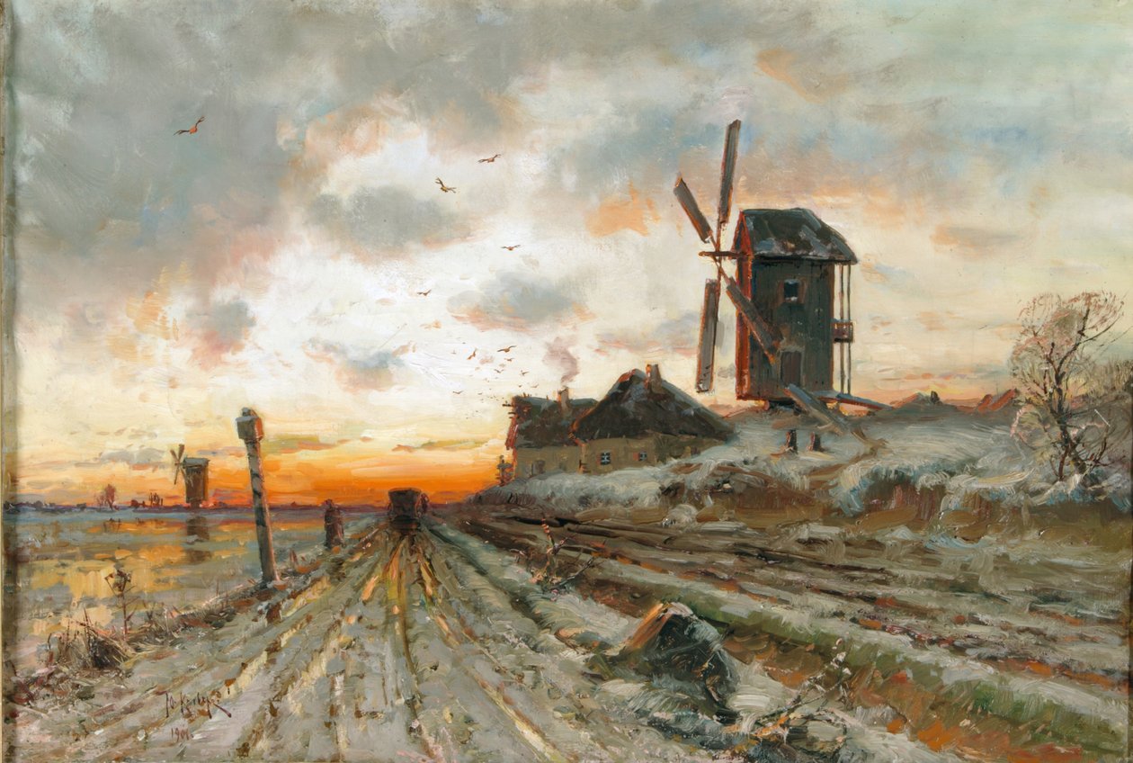 Tidlig vår, 1906 av Juli Julievich Klever