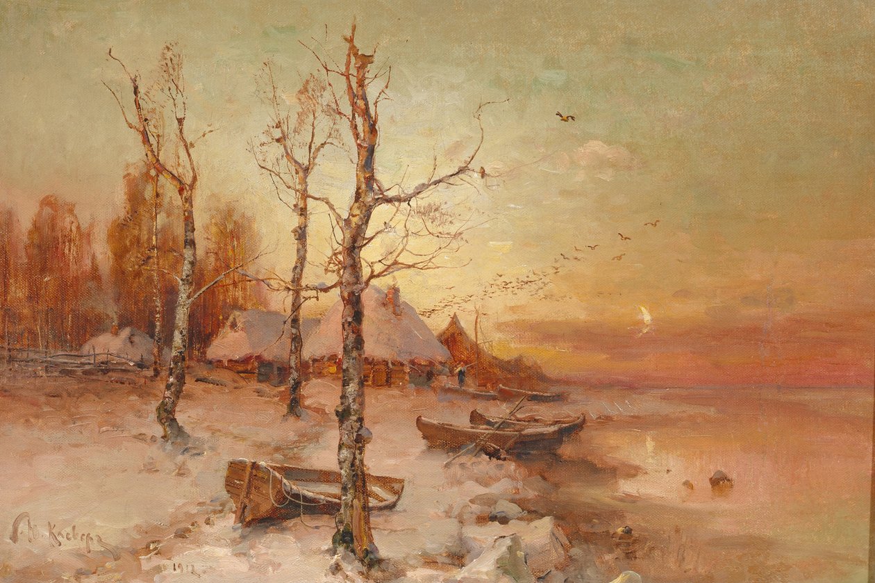Landskap, 1912 av Juli Julievich Klever