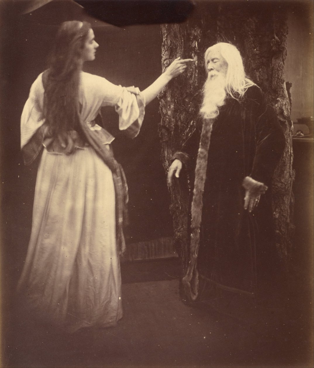 Vivien og Merlin av Julia Margaret Cameron