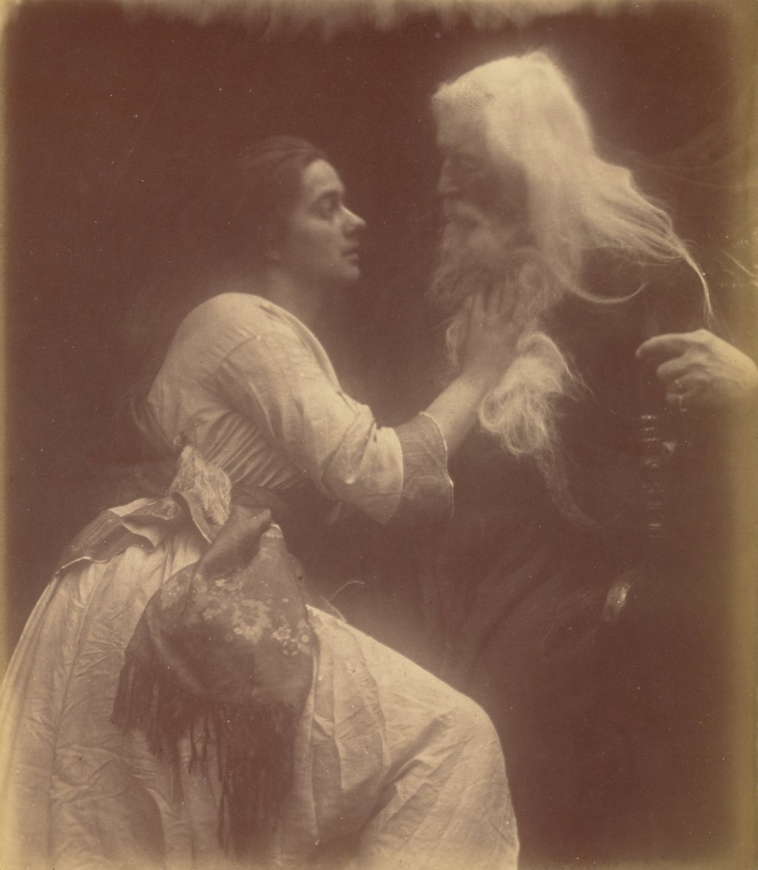 Vivien og Merlin av Julia Margaret Cameron