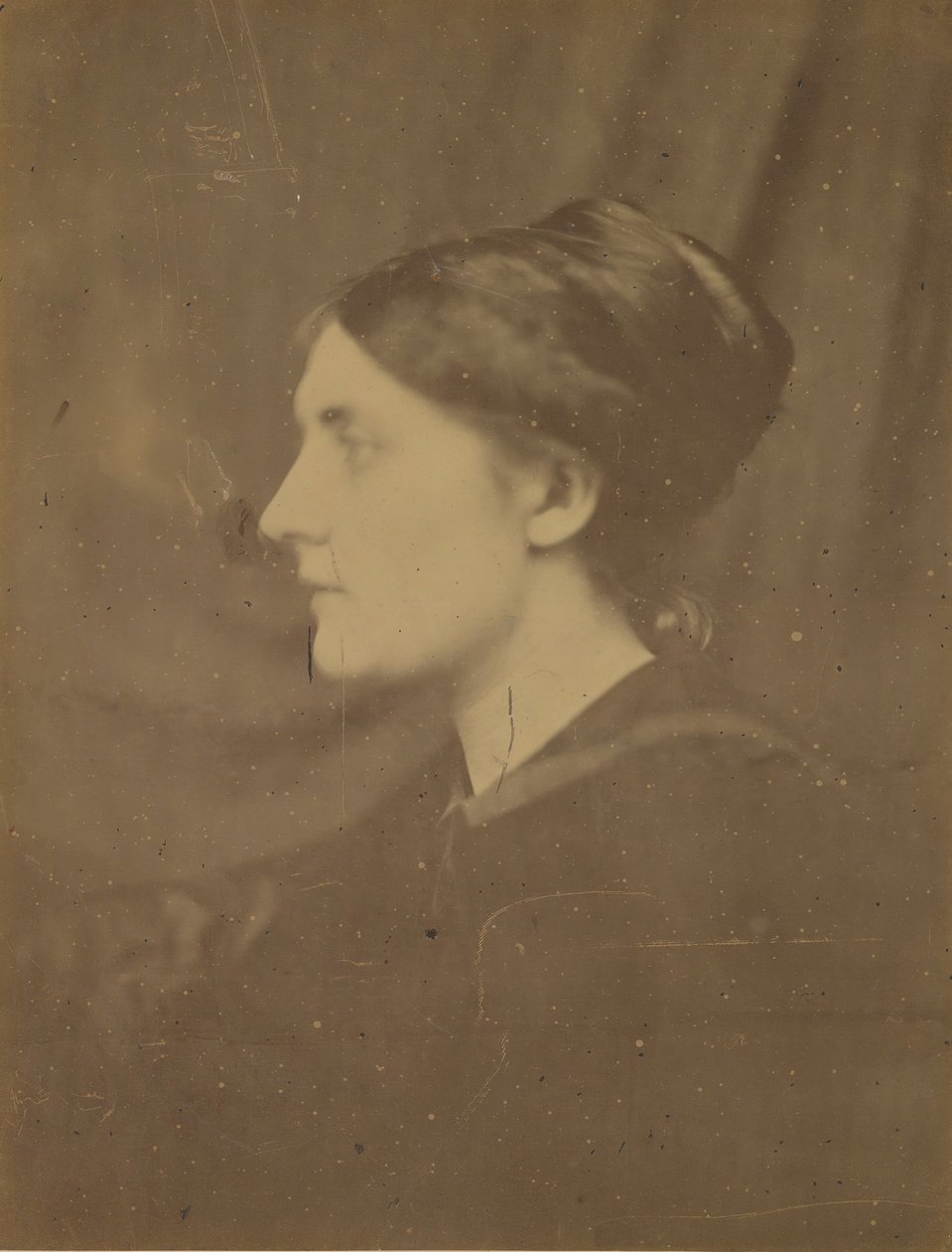 [Uidentifisert kvinne i profil], 1866-68. av Julia Margaret Cameron