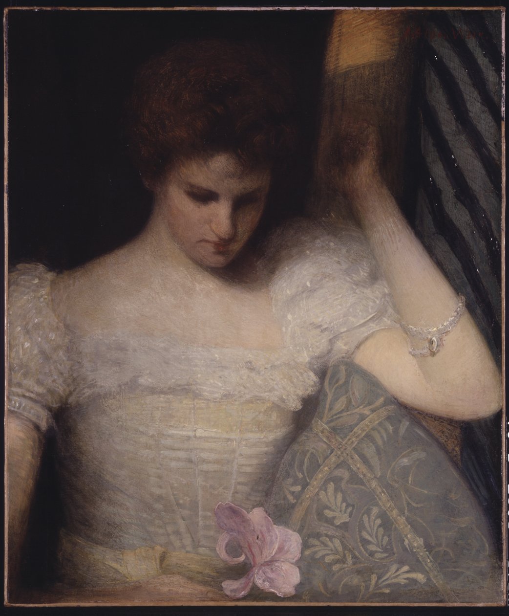 The Orchid, ca. 1891 (olje på lerret( av Julian Alden Weir