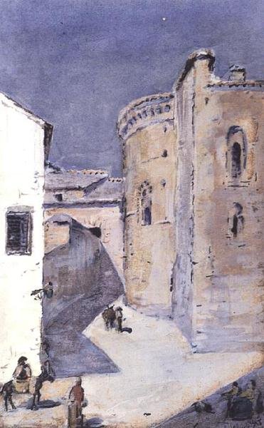 En spansk by av Julian Alden Weir