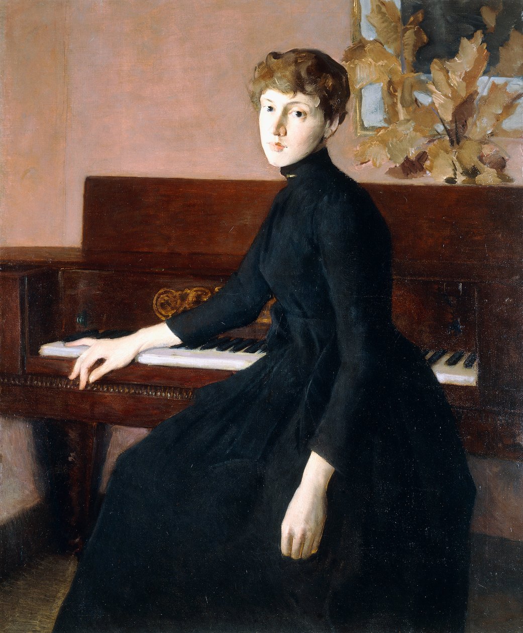 Ved pianoet, av Julian Alden Weir