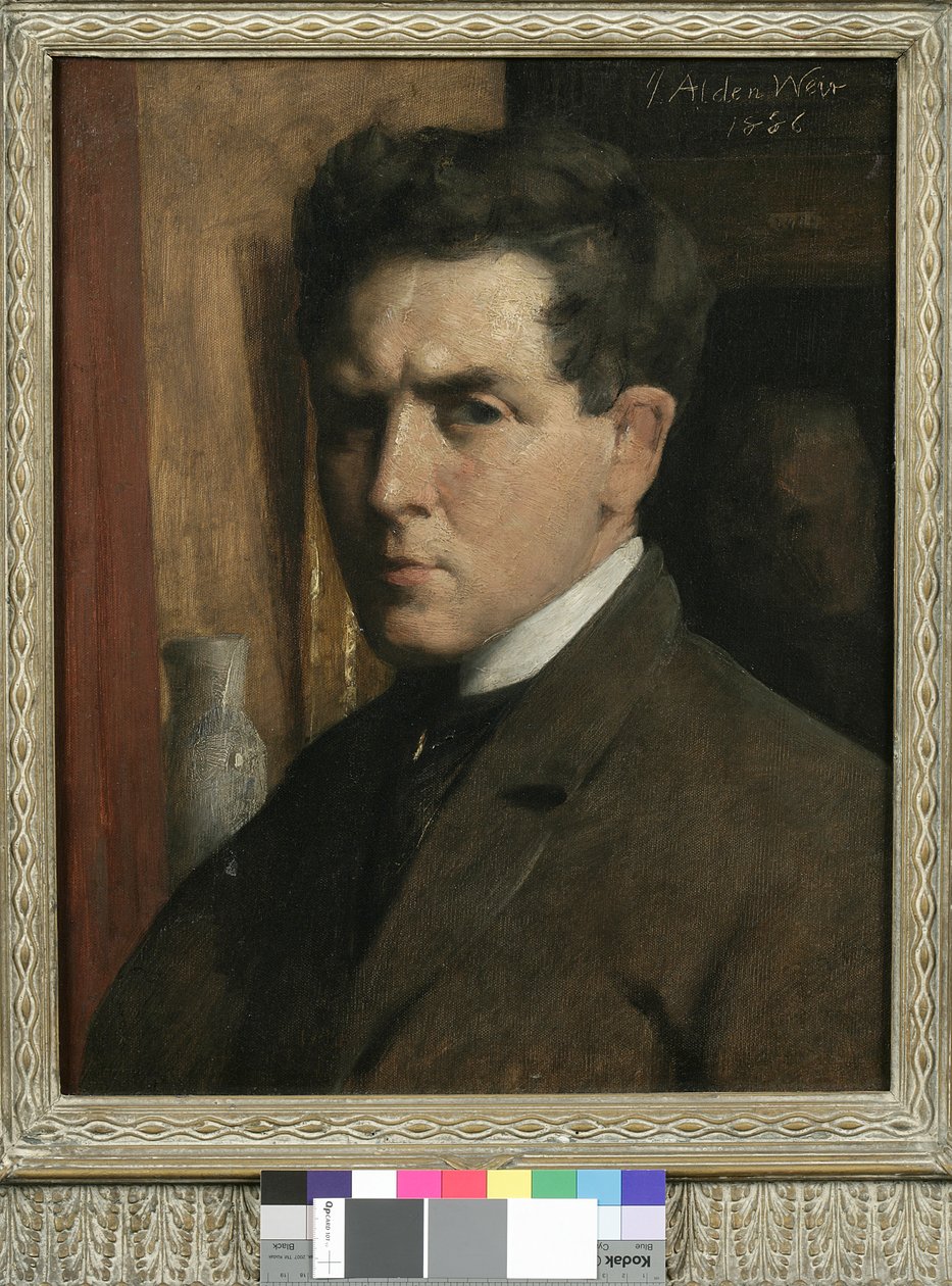 Selvportrett, 1886 av Julian Alden Weir