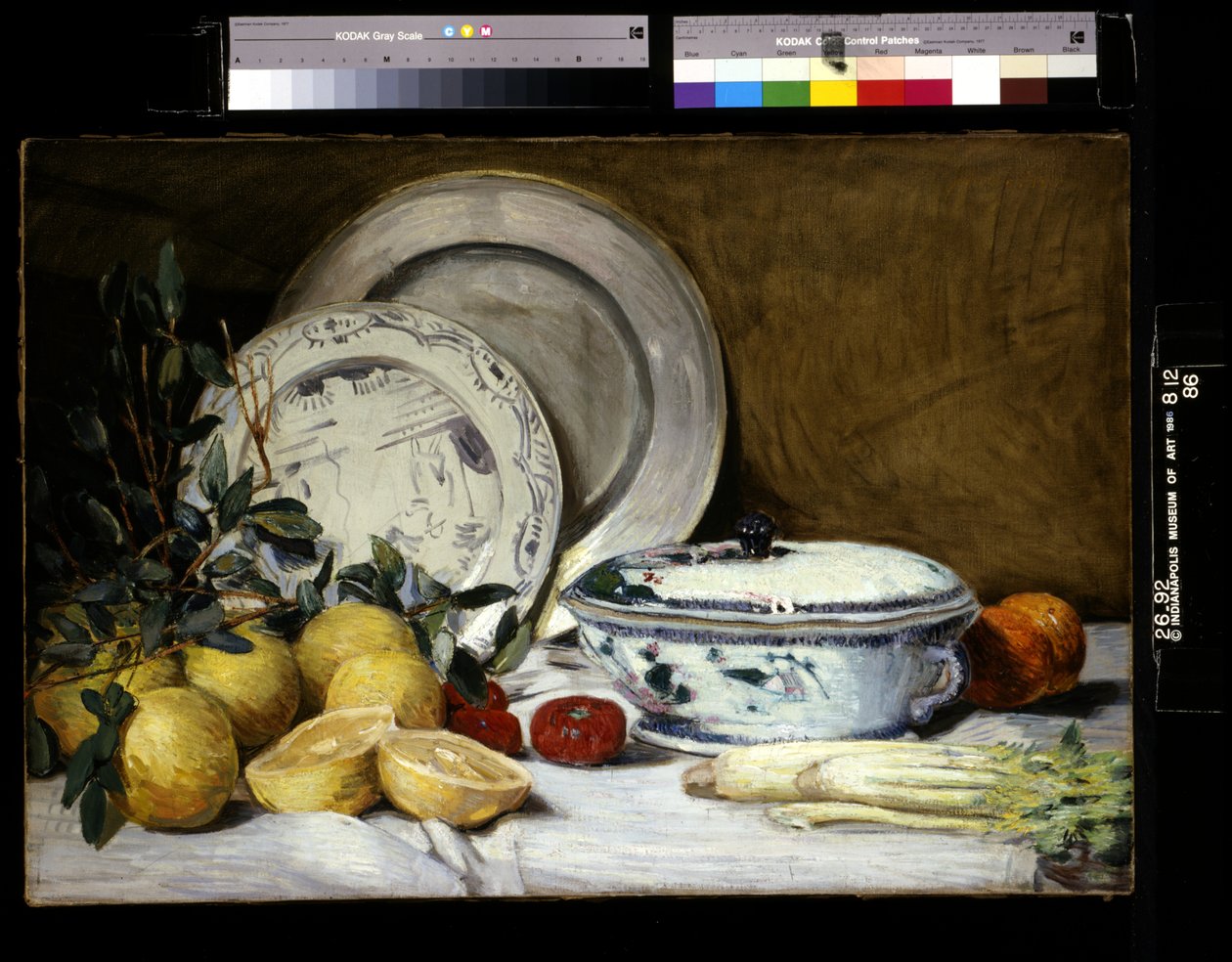 Stilleben (olje på lerret) av Julian Alden Weir