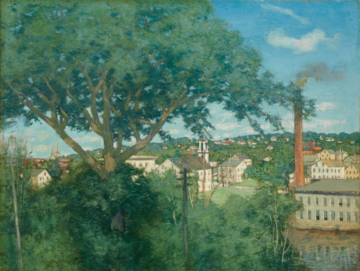 Fabrikklandsbyen, 1897 av Julian Alden Weir