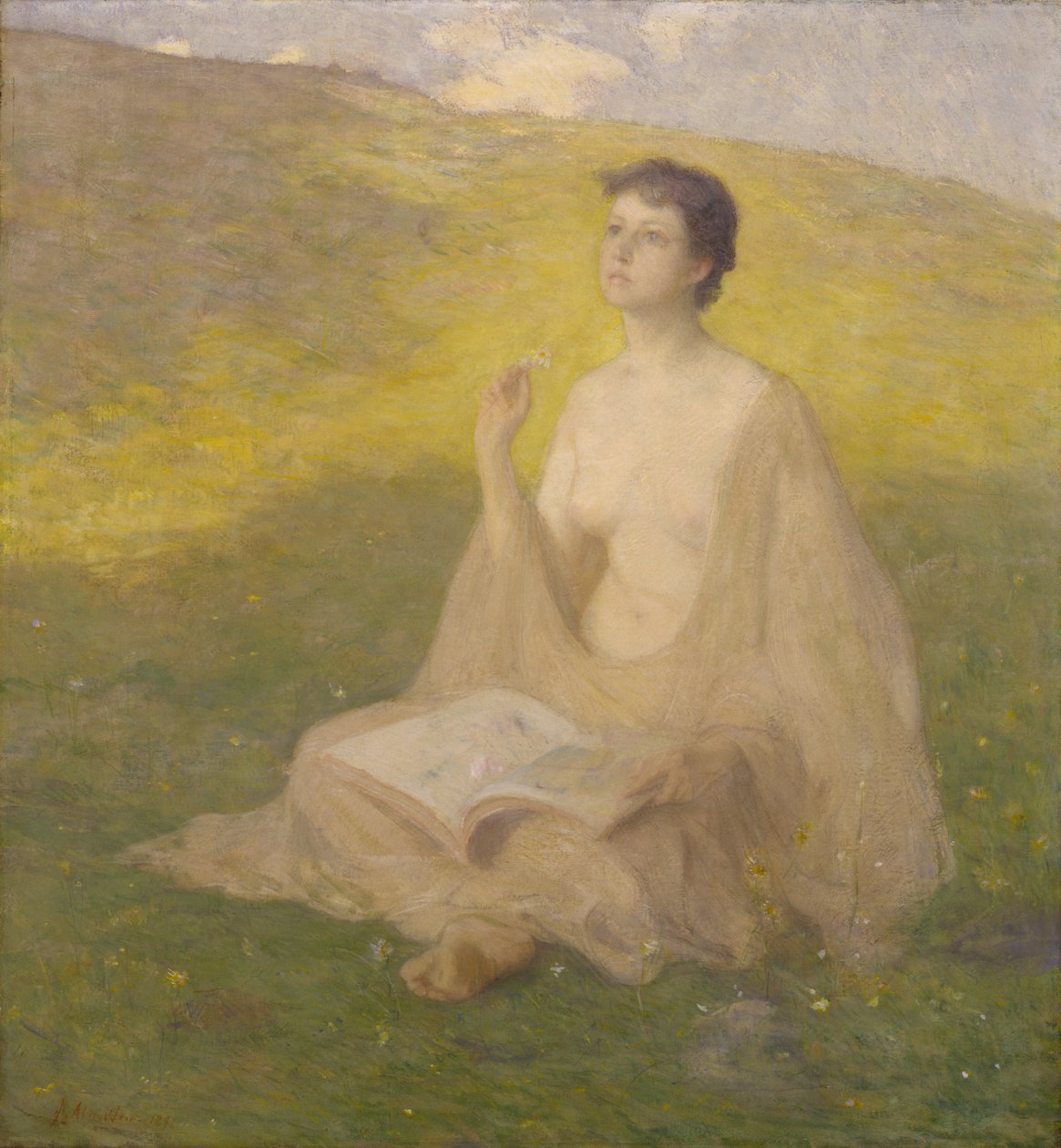 Den åpne boken, 1891. av Julian Alden Weir