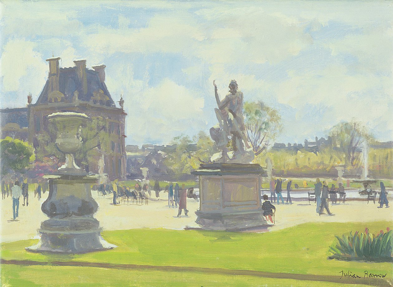 Ettermiddag i Tuileriene, Paris av Julian Barrow