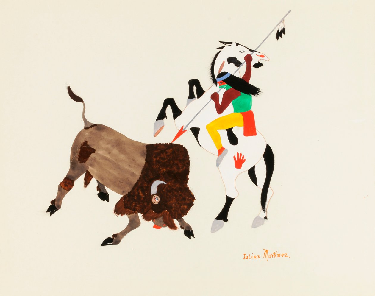 Buffalo Hunter, ca. 1920-1925. av Julian Martinez