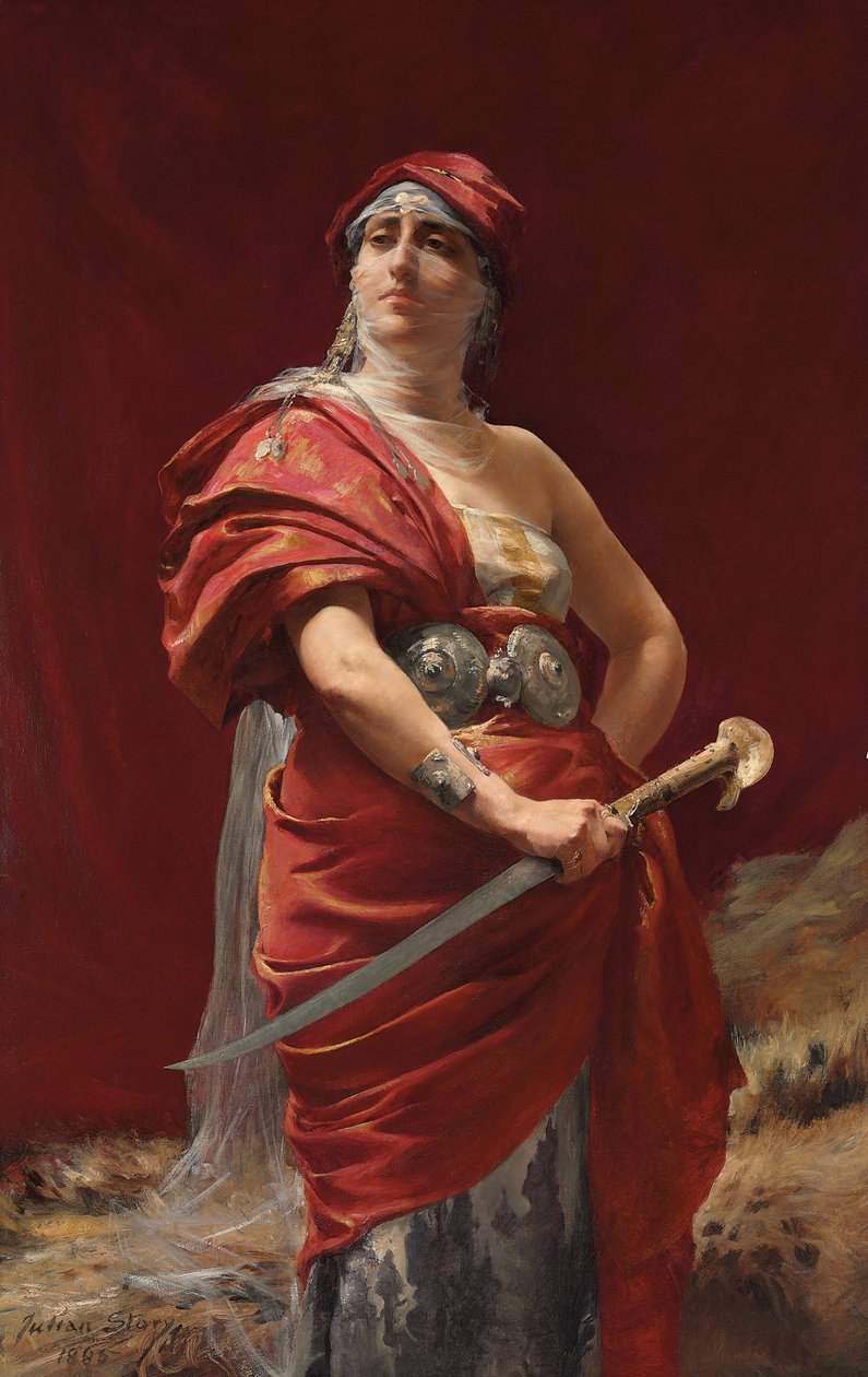 Tragedienne, 1885 av Julian Russell Story