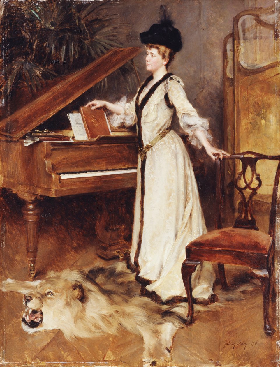Portrett av fru, 1901 av Julian Russell Story