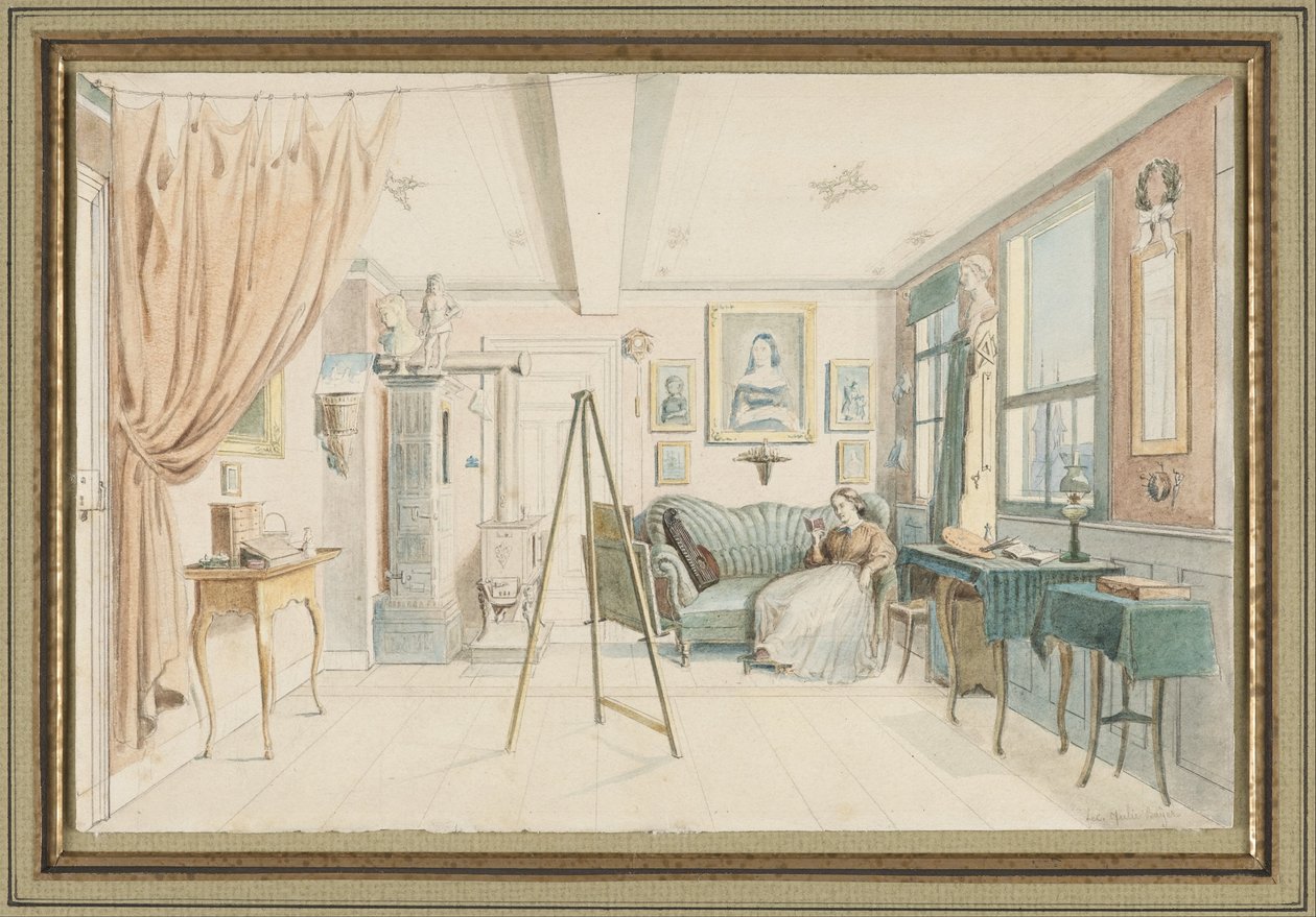 Et kunstnerstudio av Julie Bayer