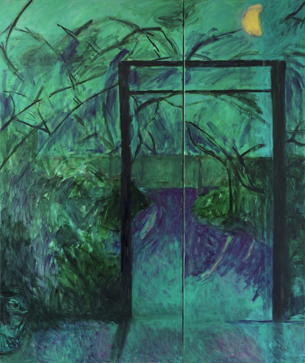 Månebelyst hage, 2014, av Julie Held