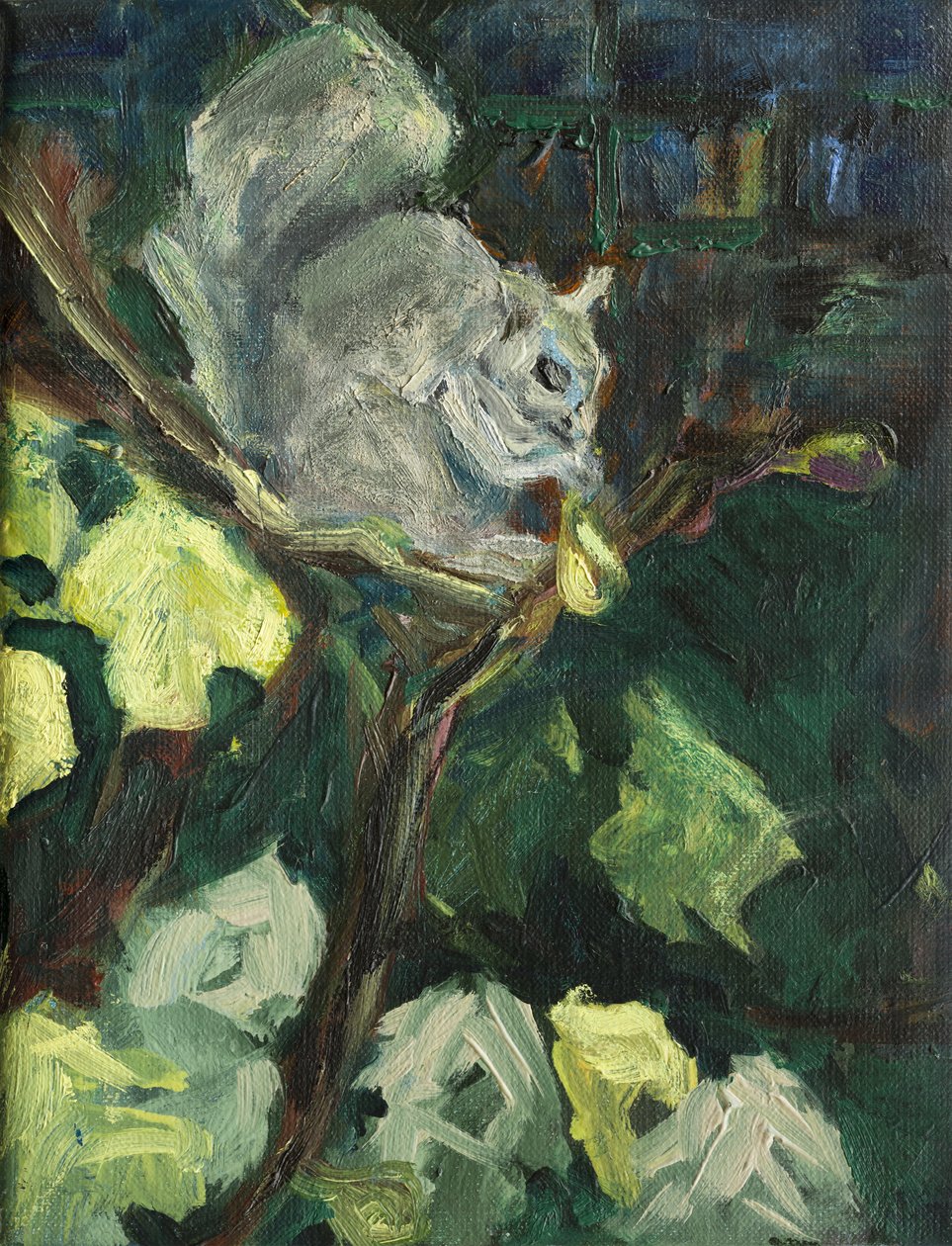 Fikentyven, 2016,(olje på lerret0 av Julie Held
