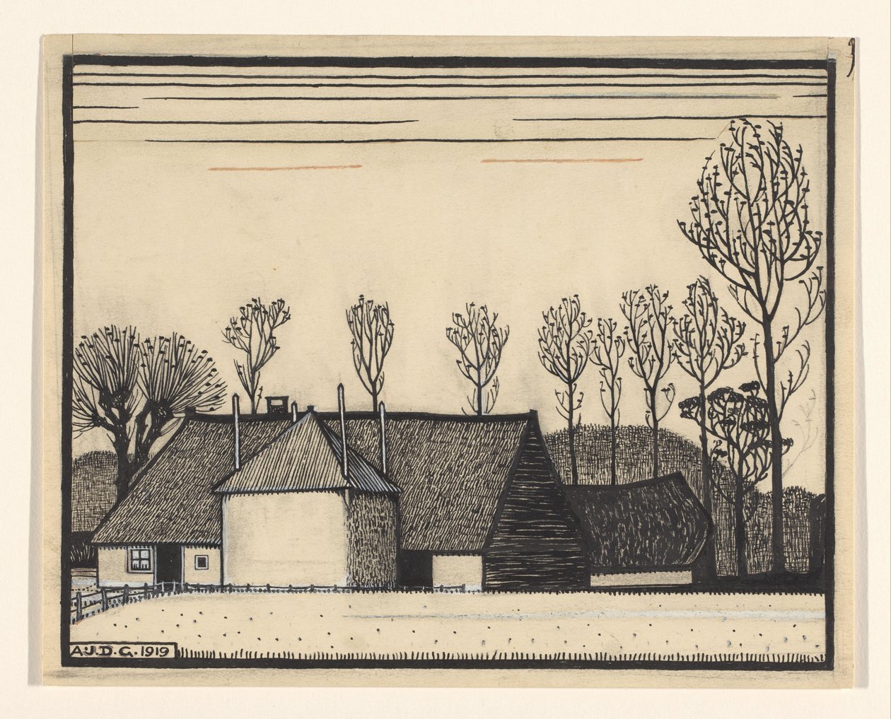 Gård av Julie de Graag (signed by artist)