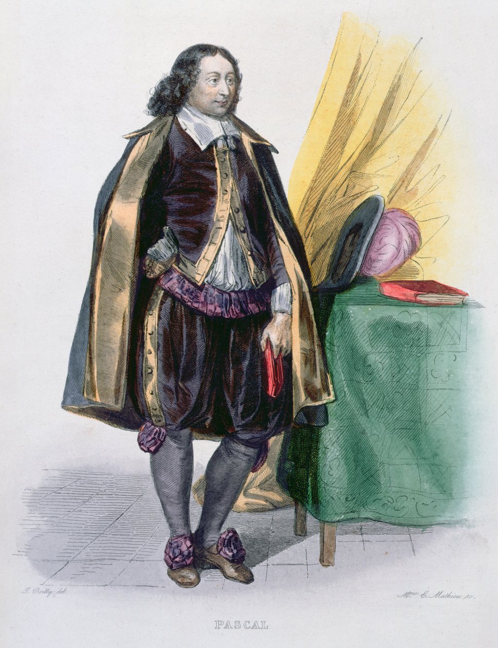 Blaise Pascal (1623-62), 1841 av Julien Leopold Boilly