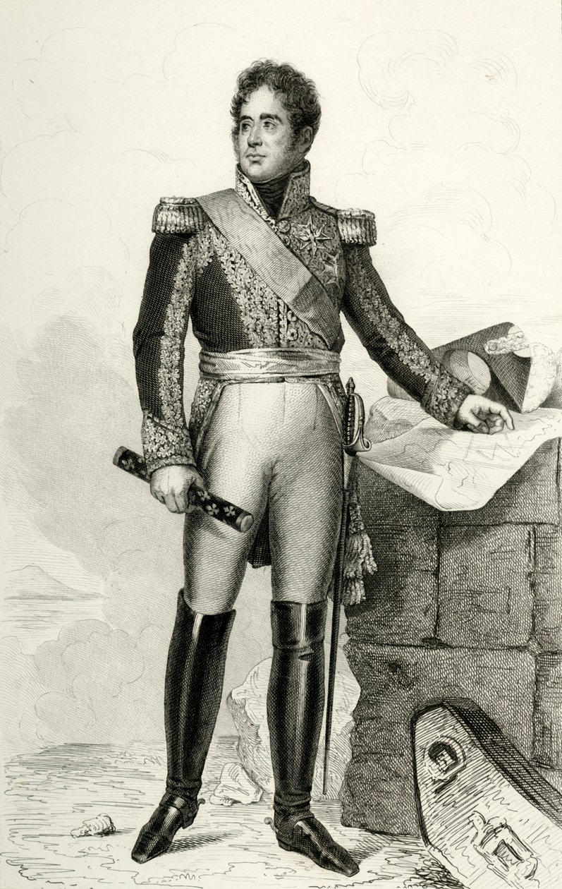 Jacques Lauriston, 1804, 1839. av Julien Leopold Boilly