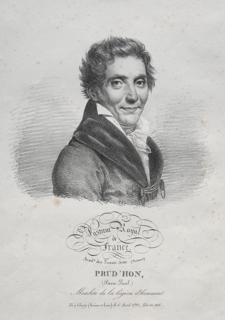 Pierre Paul Prudhon, 1820. av Julien Leopold Boilly