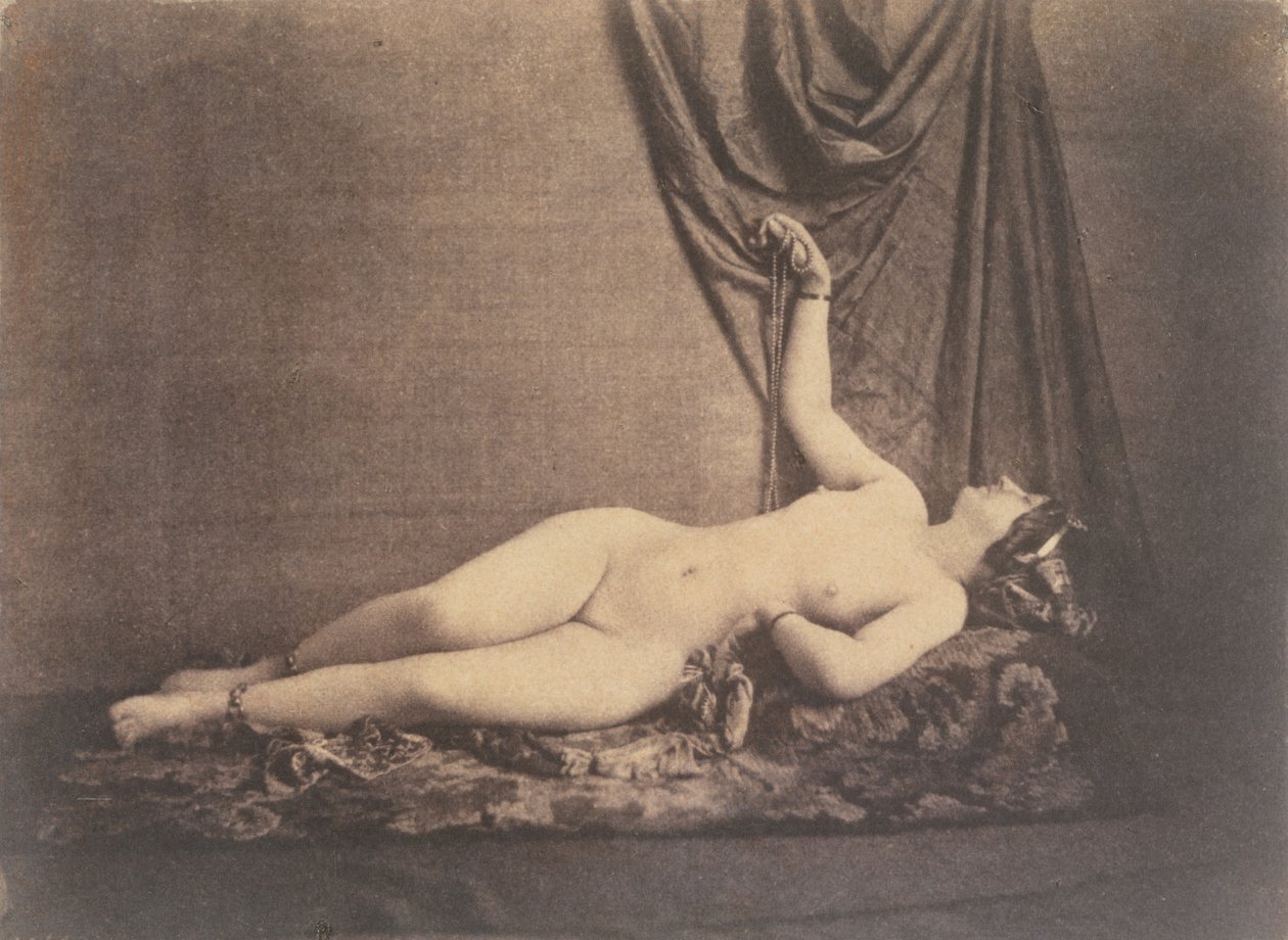 [Lengende naken kvinne], ca. 1853. av Julien Vallou de Villeneuve