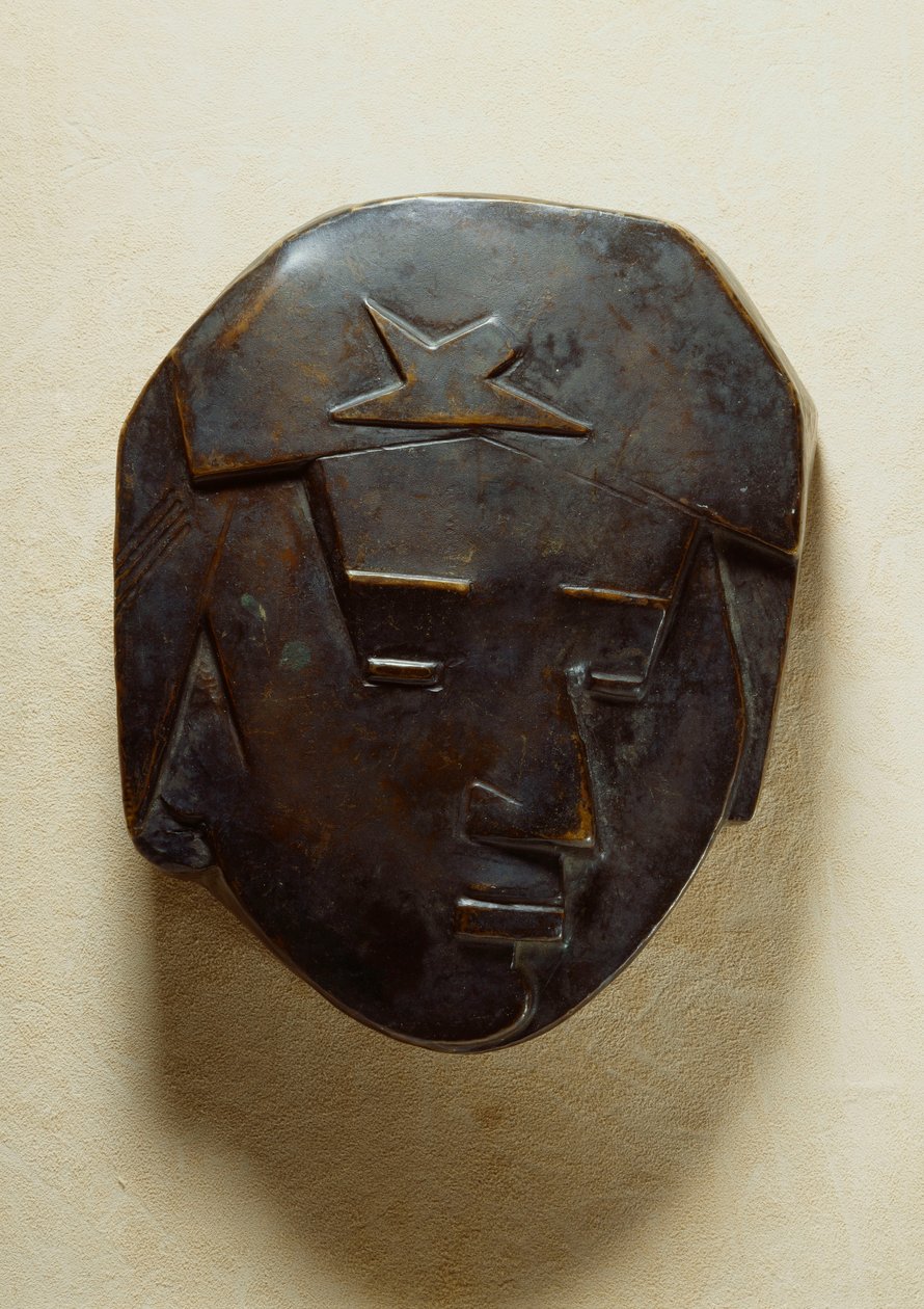 Ansiktet til tenåringen; Ansiktet til en tenåringsjente, ca. 1928-1929 av Julio Gonzalez