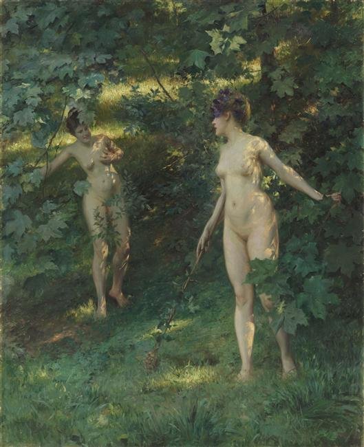 Nymfer av Nysa av Julius Leblanc Stewart